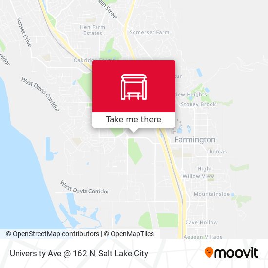 University Ave @ 162 N map