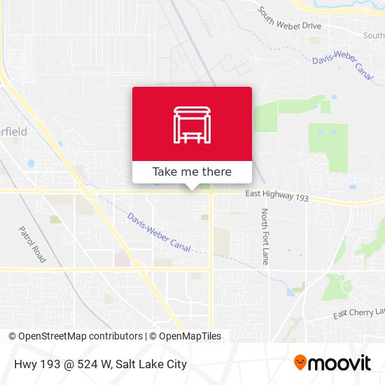 Hwy 193 @ 524 W map