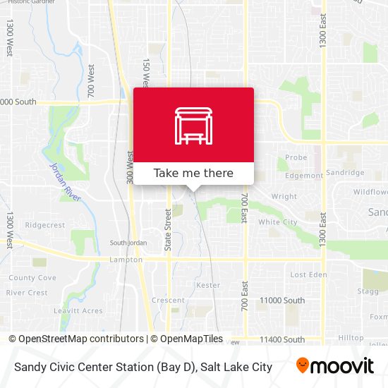 Mapa de Sandy Civic Center Station (Bay D)