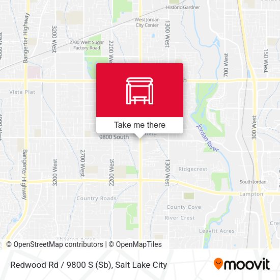 Mapa de Redwood Rd / 9800 S (Sb)