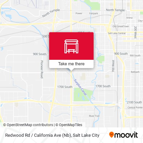 Mapa de Redwood Rd / California Ave (Nb)