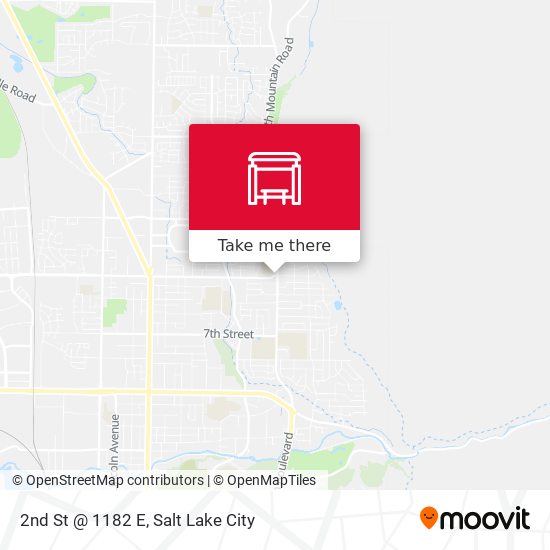 Mapa de 2nd St @ 1182 E