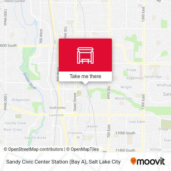 Mapa de Sandy Civic Center Station (Bay A)