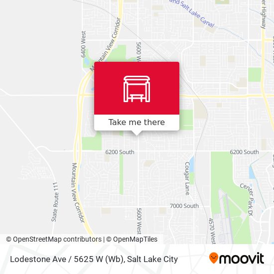 Lodestone Ave / 5625 W (Wb) map