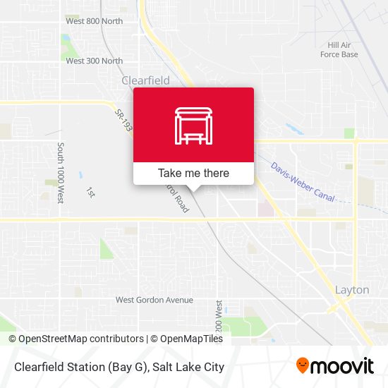 Mapa de Clearfield Station (Bay G)