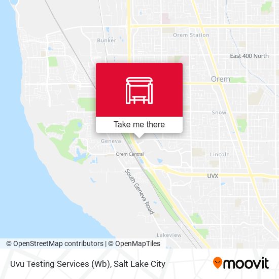 Uvu Testing Services (Wb) map