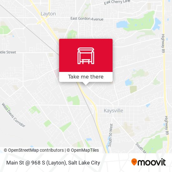 Main St @ 968 S (Layton) map