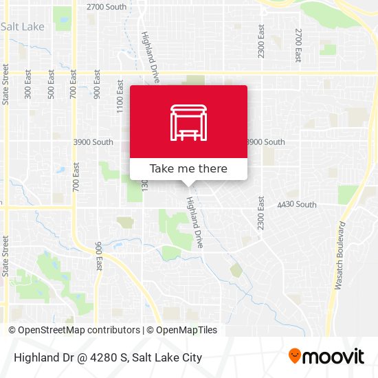 Highland Dr @ 4280 S map