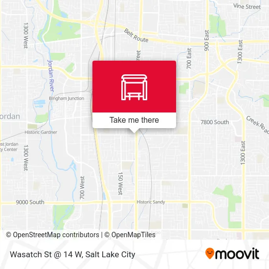 Wasatch St @ 14 W map
