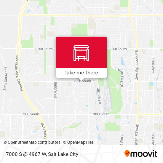 7000 S @ 4967 W map