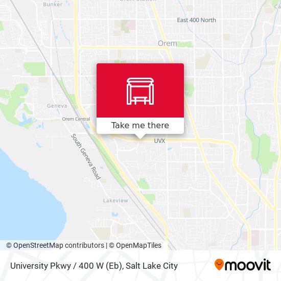 University Pkwy / 400 W (Eb) map