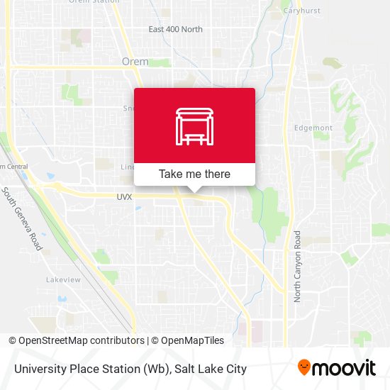 University Place Station (Wb) map