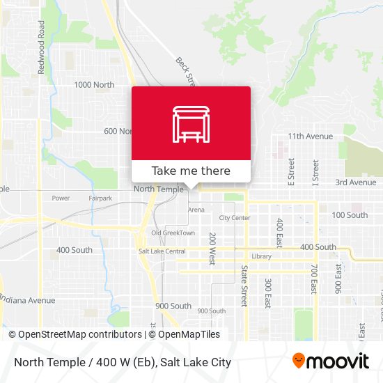 North Temple / 400 W (Eb) map