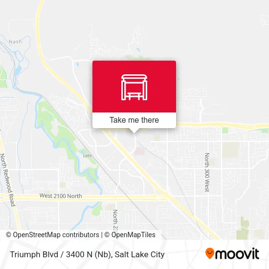 Mapa de Triumph Blvd / 3400 N (Nb)