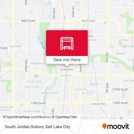 Mapa de South Jordan Station