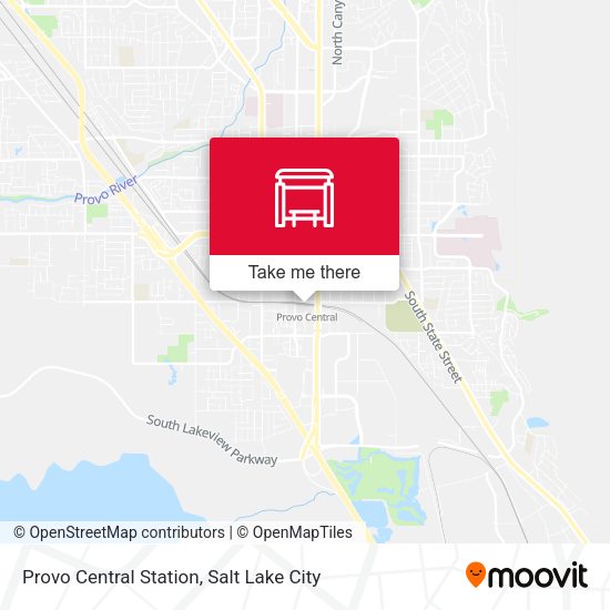 Mapa de Provo Central Station
