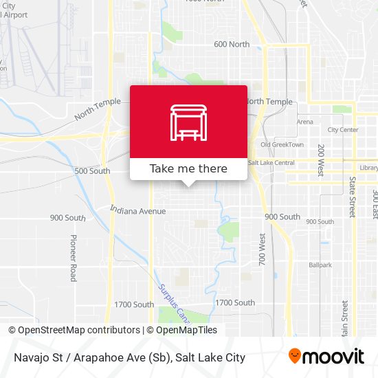 Mapa de Navajo St / Arapahoe Ave (Sb)