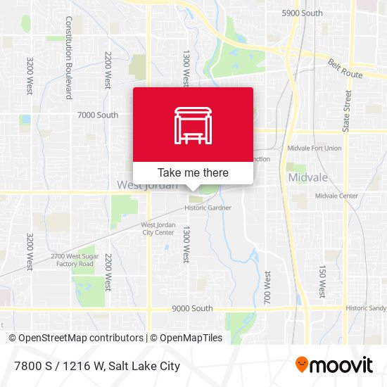 7800 S / 1216 W map