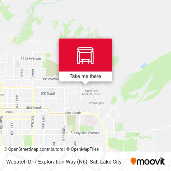 Wasatch Dr / Exploration Way (Nb) map