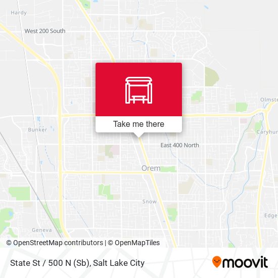 State St / 500 N (Sb) map
