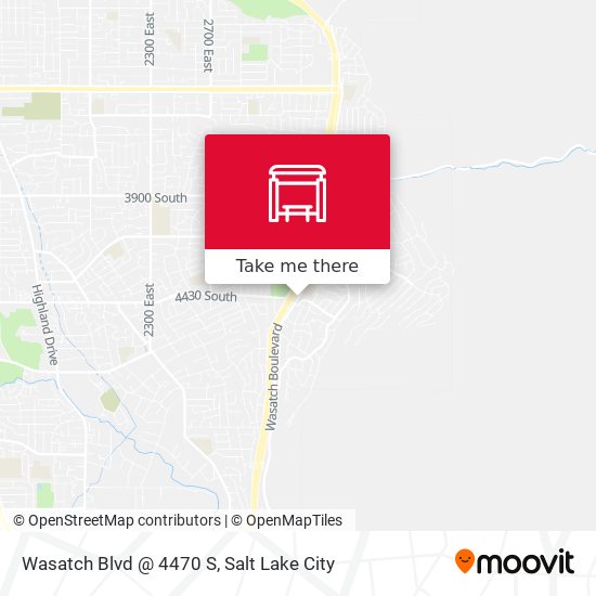 Wasatch Blvd @ 4470 S map