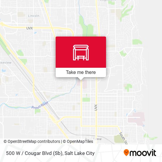 500 W / Cougar Blvd (Sb) map