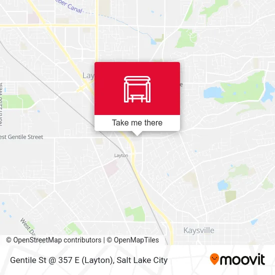 Mapa de Gentile St @ 357 E    (Layton)