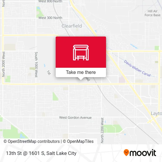 13th St @ 1601 S map