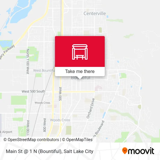 Mapa de Main St @ 1 N    (Bountiful)