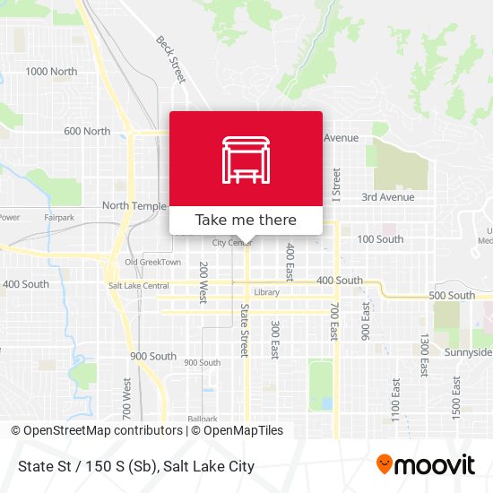 State St / 150 S (Sb) map