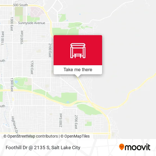 Foothill Dr @ 2135 S map