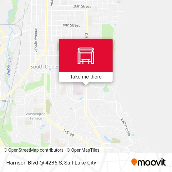 Mapa de Harrison Blvd @ 4286 S