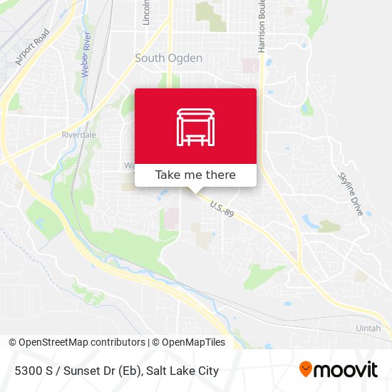 5300 S / Sunset Dr (Eb) map
