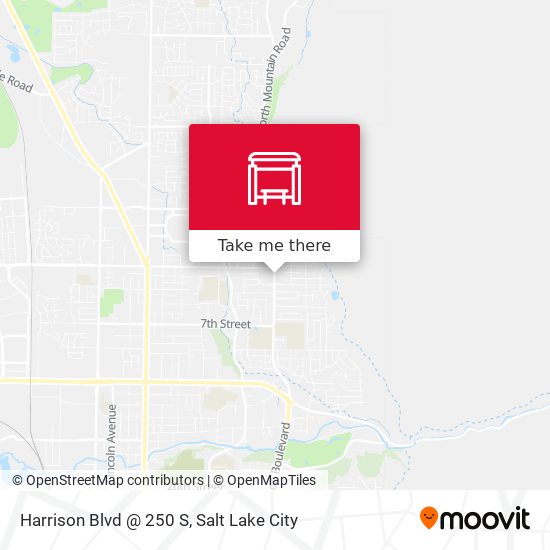 Harrison Blvd @ 250 S map