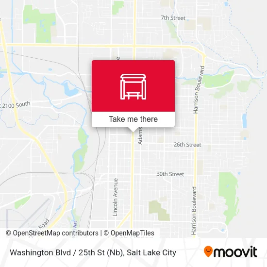 Mapa de Washington Blvd / 25th St (Nb)