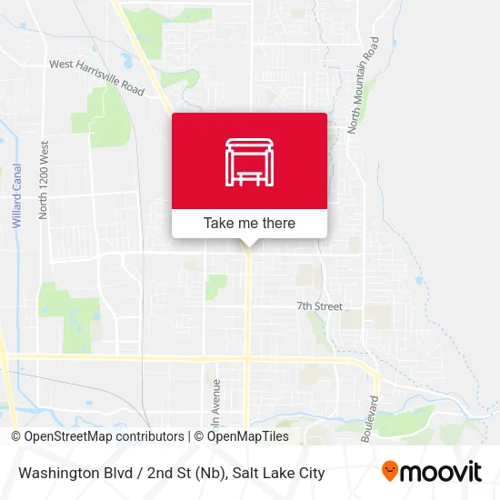 Mapa de Washington Blvd / 2nd St (Nb)