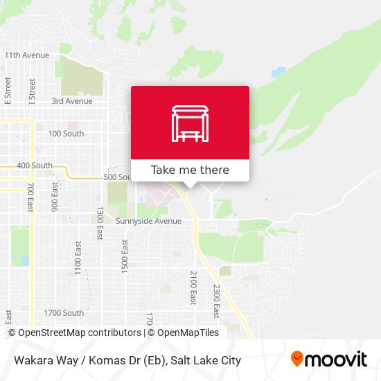 Wakara Way / Komas Dr (Eb) map