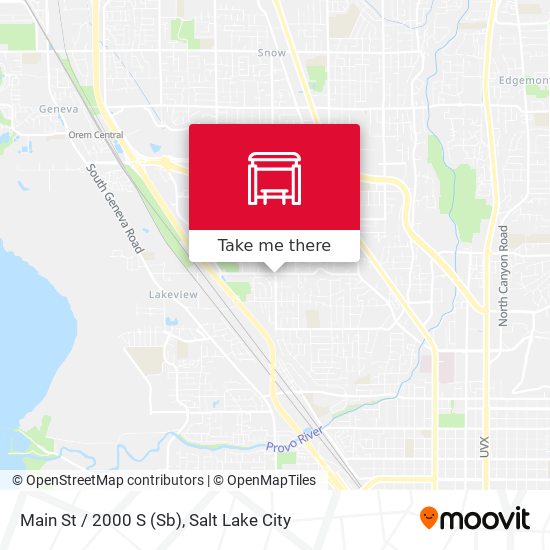 Main St / 2000 S (Sb) map