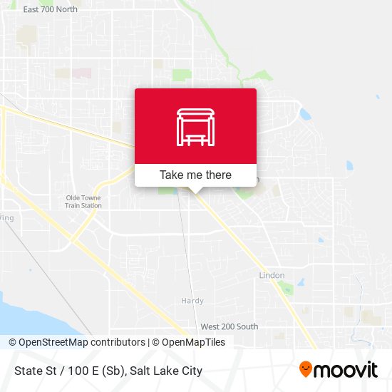 State St / 100 E (Sb) map
