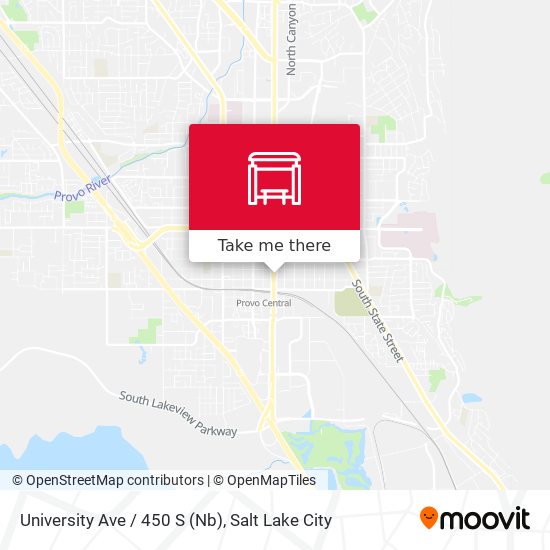 University Ave / 450 S (Nb) map