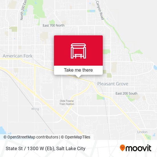 State St / 1300 W (Eb) map