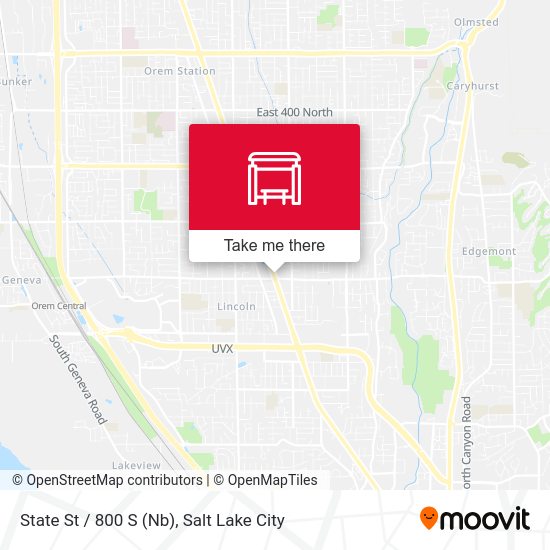 State St / 800 S (Nb) map