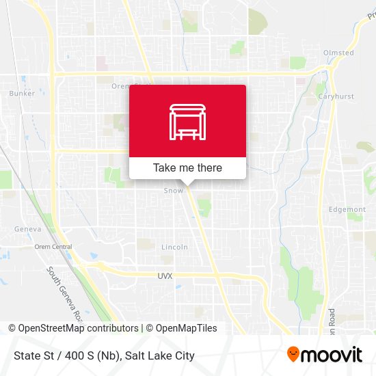 State St / 400 S (Nb) map