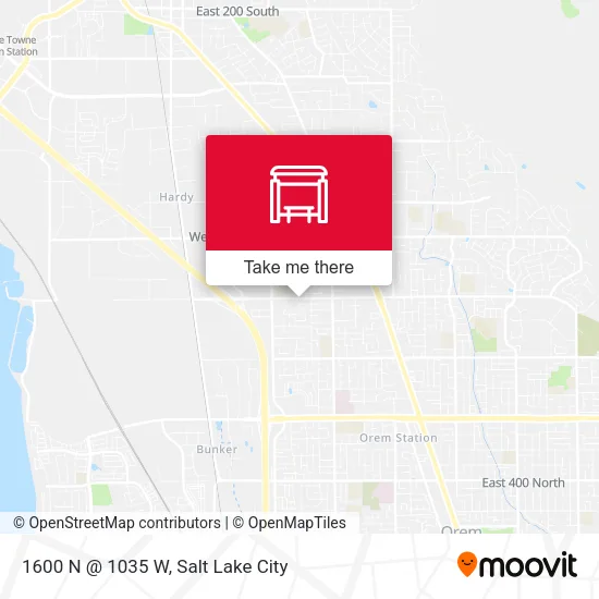Mapa de 1600 N @ 1035 W
