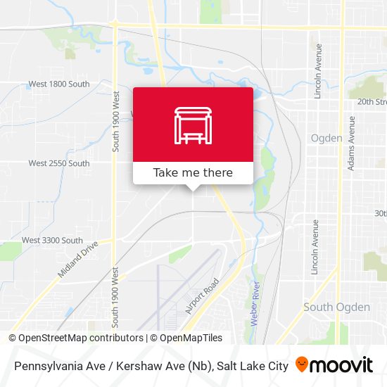 Mapa de Pennsylvania Ave / Kershaw Ave (Nb)