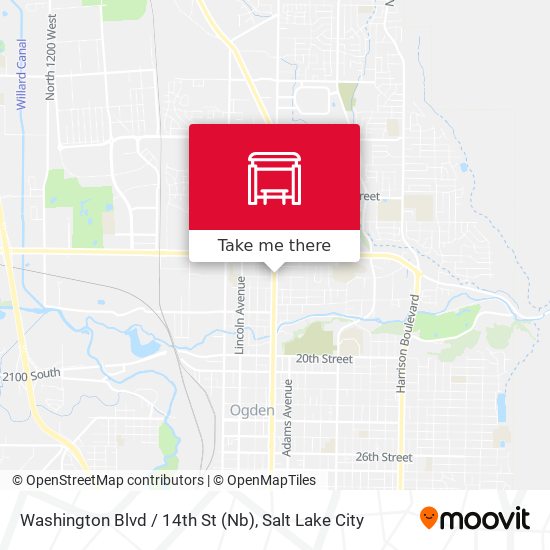 Mapa de Washington Blvd / 14th St (Nb)