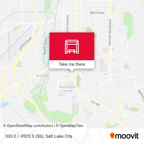 300 E / 4525 S (Sb) map
