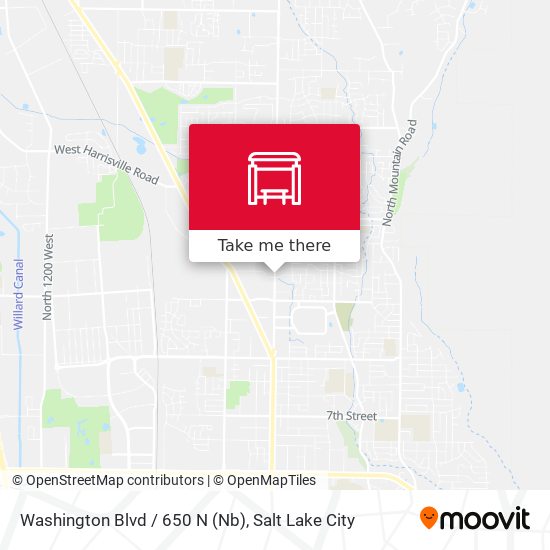 Mapa de Washington Blvd / 650 N (Nb)