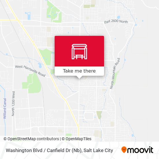 Mapa de Washington Blvd / Canfield Dr (Nb)