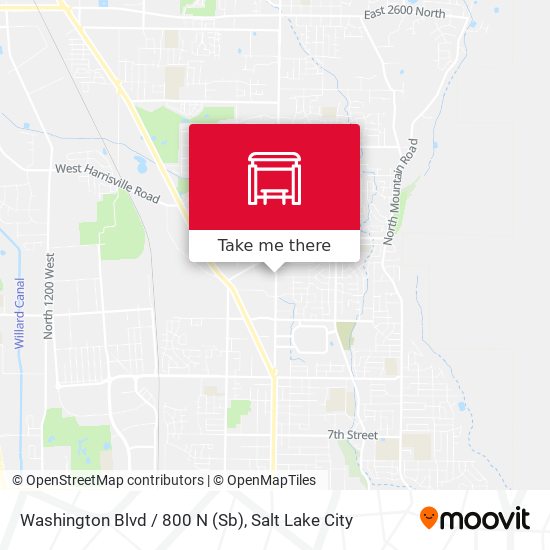 Washington Blvd / 800 N (Sb) map